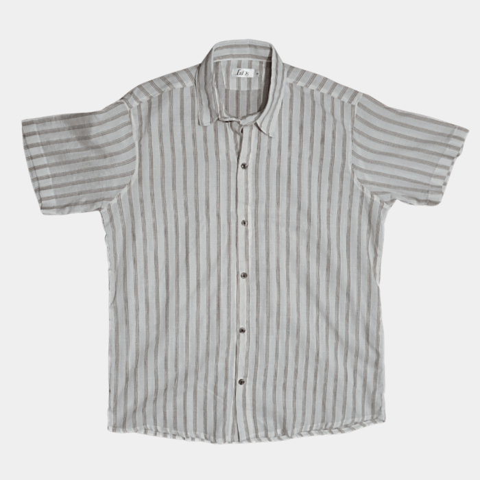 Camisa “Raíces de Lino Rayada” – Edición Cultura Viva